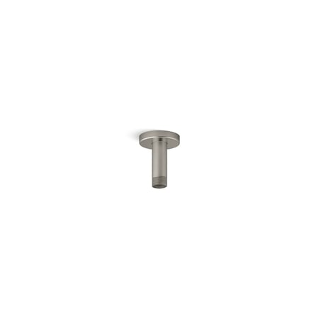 Statement 3" ceiling-mount single-function rainhead arm and flange